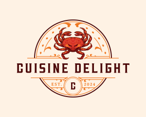 Dungeness Crab Seafood logo design