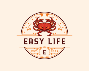 Dungeness Crab Seafood logo design