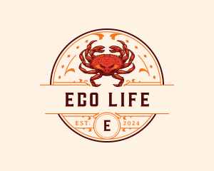 Dungeness Crab Seafood logo design