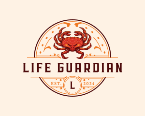 Dungeness Crab Seafood logo design