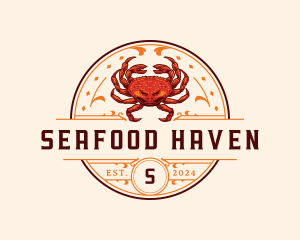 Dungeness Crab Seafood logo design