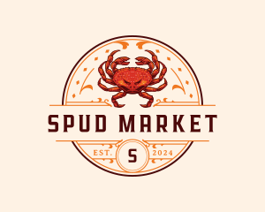 Dungeness Crab Seafood logo design