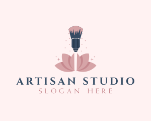 Makeup Brush Cosmetics logo design