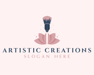 Makeup Brush Cosmetics logo design