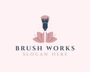 Makeup Brush Cosmetics logo design