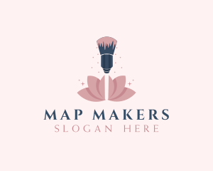 Makeup Brush Cosmetics logo design