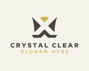 Crystal Diamond Gem logo