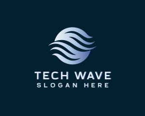 Abstract Wave Firm logo design