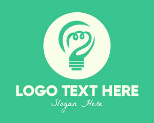 Innovative - Green Eco Bulb logo design