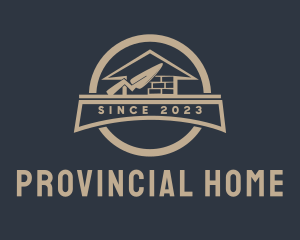 Home Brick Construction Builder  logo design