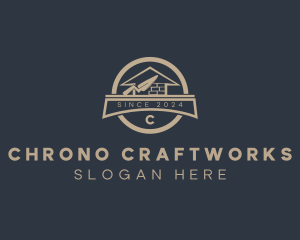 Home Brick Construction Builder  logo design