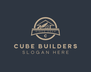 Home Brick Construction Builder  logo design