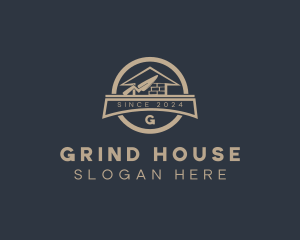 Home Brick Construction Builder  logo design