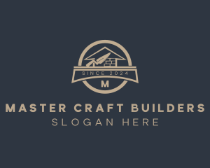 Home Brick Construction Builder  logo design