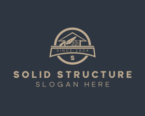 Home Brick Construction Builder  logo design