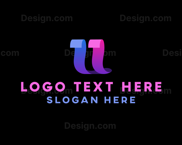 Gradient Firm Letter U Logo