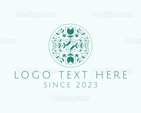 Natural Floral Pattern Logo