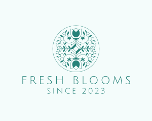 Natural Floral Pattern  logo design