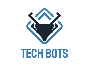 Robot Antenna Tech logo design