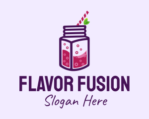 Grape Juice Drink logo design