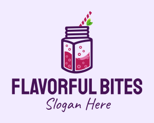 Grape Juice Drink logo design