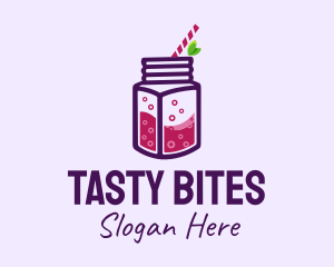 Grape Juice Drink logo design