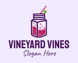 Grape Juice Drink logo design