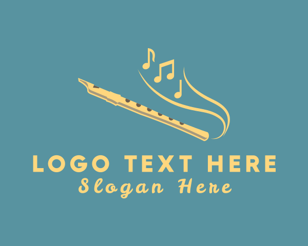 Elegant Musical Flute logo