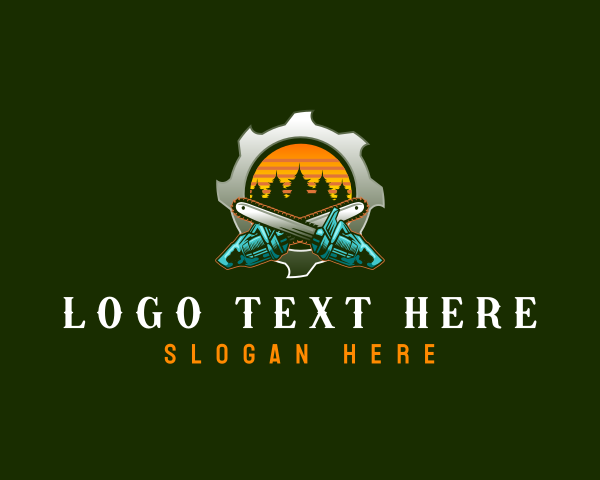 Tree Cutting logo example 1