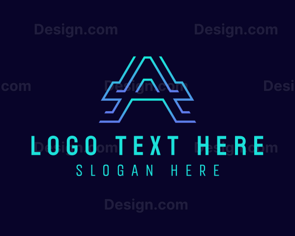 Technology Business Letter A Logo