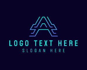 Technology Business Letter A  logo