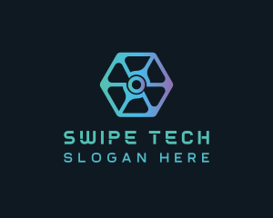 Digital Tech Hexagon Business logo design