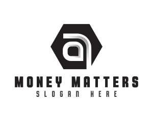Modern Professional Business Letter A Logo
