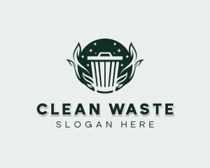 Trash Bin Sanitation logo design