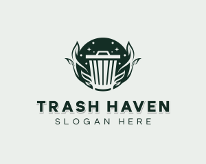 Trash Bin Sanitation logo design