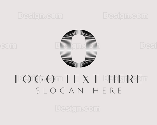 Elegant Metallic Business Letter O Logo