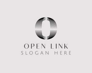 Elegant Metallic Business Letter O logo design