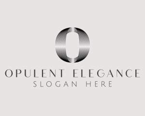 Elegant Metallic Business Letter O logo design