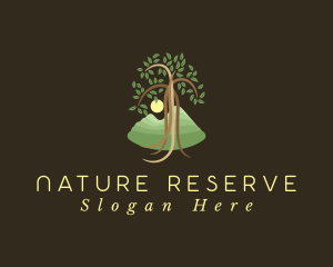 Natural Tree Sunset logo design