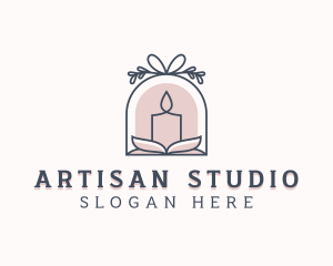 Artisanal Scented Candle logo design