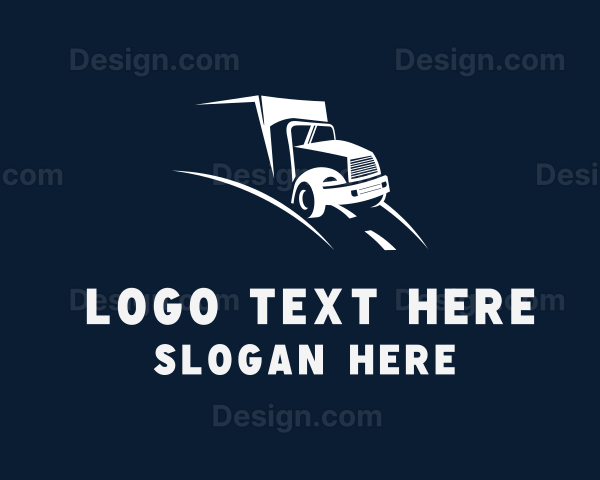 Delivery Truck Road Logo