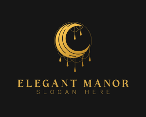 Elegant Lunar Moon logo design