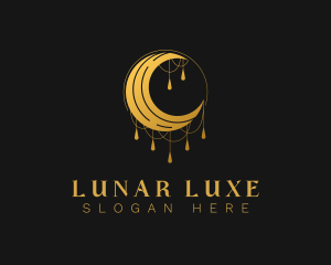 Elegant Lunar Moon logo design