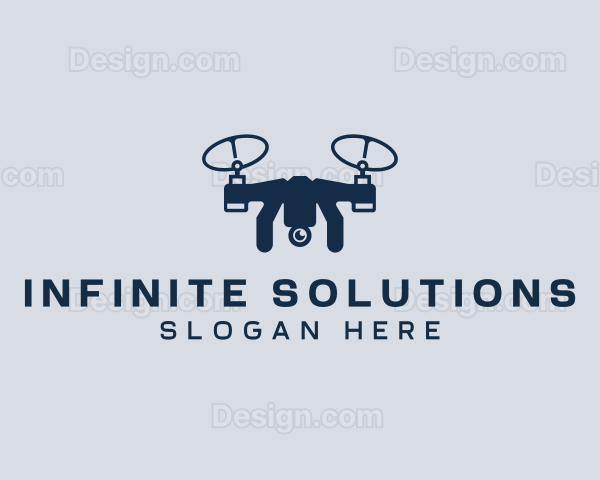 Drone Aerial Quadrotor Logo
