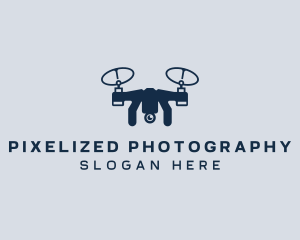 Drone Aerial Quadrotor logo design