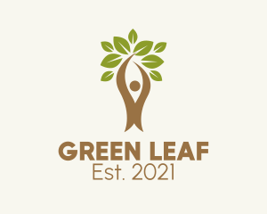 Natural Vegetarian Leaves  logo