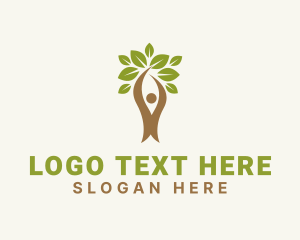 Natural Vegetarian Leaves  logo