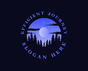 Night Moon Forest logo design