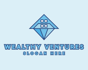 Luxury Diamond House logo design