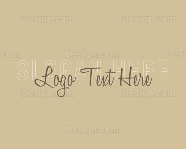 Overlap Cursive Business Logo